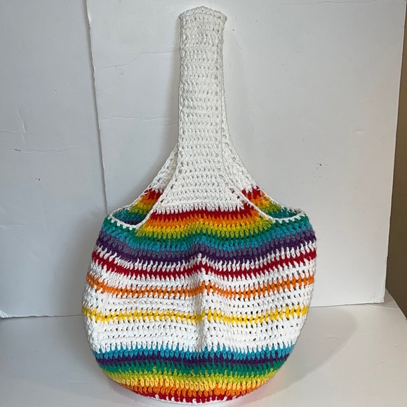 🌈Handmade Crocheted shoulder bag - Picture 3 of 14